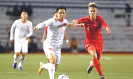 Hùng Dũng sẽ tỏa sáng tại lễ trao giải Quả bóng vàng Việt Nam tối nay? Ảnh: HỮU PHẠM