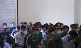 Các bị cáo tại tòa 