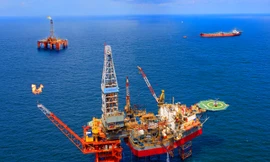 Giàn khai thác dầu tại mỏ Đại Hùng Ảnh: PVN