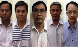  Cơ quan CSĐT ( Bộ Công an) vừa hoàn tất kết luận điều tra truy cứu 5 bị can: Tín, Kiệt, Thanh, Chương, Út. (từ trái sang) Ảnh: Cổng TTĐT Bộ CA