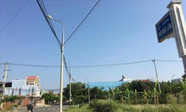 Tuyến đường Đô Đốc Lân (Đà Nẵng), nơi Công ty Quảng Đà rao bán các lô đất nền Ảnh: Thanh Trần