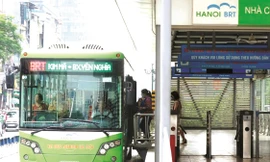  Mới đi vào hoạt động nhưng xét về thời gian di chuyển và sản lượng hành khách đi vé tháng, buýt BRT đang dẫn đầu toàn mạng Ảnh: Như Ý