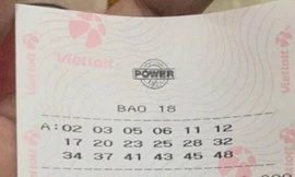 Vé bao 18 xổ số Power 6/55 trị giá 185 triệu vẫn trượt Jackpot 200 tỷ (Vé bao 18 trị giá 185 triệu của Vietlot)