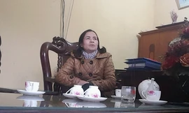 Bà Trần Thị Yến – Hiệu trưởng trường THCS Mỹ Lương (huyện Chương Mỹ, Hà Nội) 