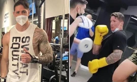 Torres khoe cơ bắp khủng, gia nhập làng boxing