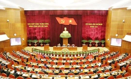 Hội nghị lần thứ mười Ban Chấp hành Trung ương Đảng (ảnh TTXVN)