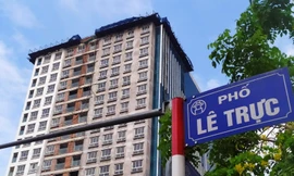 Công trình 8B Lê Trực bị xử phạt theo hình thức cắt ngọn