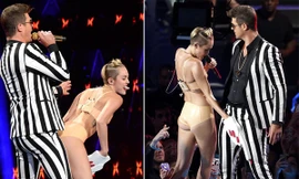 Miley Cyrus mô tả tư thế dung tục trên sân khấu MTV