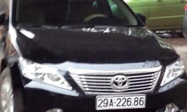 Chiếc xe Camry sang trọng nhưng lắp biển số giả của Đội phó CSGT huyện Đồng Hỷ, Thái Nguyên