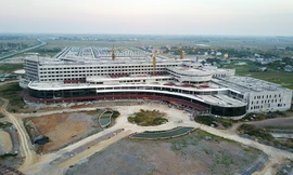 Toàn cảnh dự án bệnh viện Bạch Mai cơ sở 2 nhìn từ trên cao