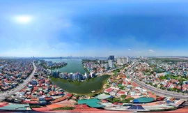 Ảnh 360 độ: Đường Âu Cơ đã hoàn thành mở rộng sau hơn 4 năm thi công