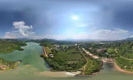 Ảnh 360 độ hồ Đầm Bài: ‘Nguồn nước sạch chiến lược’ của Hà Nội