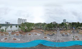 'Hồi sinh' công viên gần 6.000m2 ở quận đông dân nhất Hà Nội