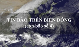 Bão số 4 gây mưa khắp Bắc Bộ