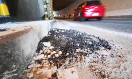 Hầm chui Kim Liên trước giờ cấm xe 30 ngày để sửa chữa