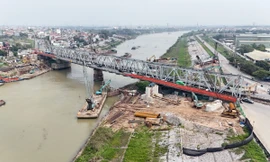Cầu Đuống mới ra sao sau hơn 8 tháng khởi công xây dựng?