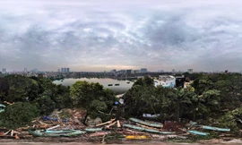 Công viên Tuổi Trẻ ngổn ngang sau gần nửa năm phá dỡ các công trình vi phạm