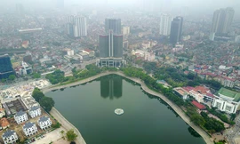 Cận cảnh hồ Thành Công trước thông tin đề xuất lấp 1ha xây nhà