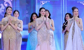 Thí sinh Hoa hậu Việt Nam 2024 trình diễn váy dạ hội