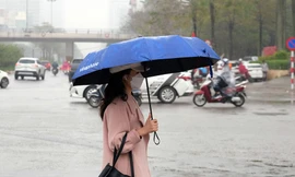 Người dân Thủ đô 'vật lộn' với thời tiết mưa phùn, nồm ẩm