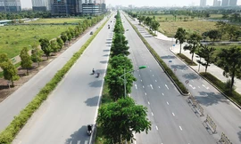 Mãn nhãn với con đường có 10 làn chuẩn bị thông xe ở Hà Nội