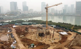 Nhìn gần dự án Cung thiếu nhi hơn 1.300 tỷ đồng đang được xây dựng ở Hà Nội