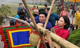 Độc đáo nghi lễ dựng cây nêu ngày Tết tại Hoàng thành Thăng Long - Hà Nội