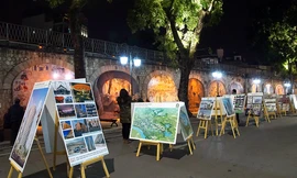 Khai trương 'Không gian vui sống' phố nghệ thuật Phùng Hưng