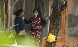 Bên trong phố Trúc Bạch sau khi phát hiện bệnh nhân nhiễm Covid-19