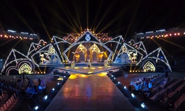 Sân khấu hoành tráng của đêm thi Người đẹp biển HHVN 2018 trước giờ G