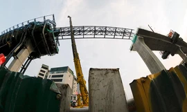 Hình hài đường Vành đai 2 trước khi hợp long nhịp cuối ở Hà Nội