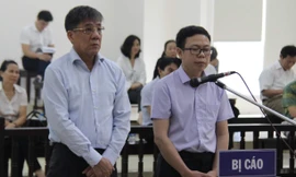 Các bị cáo Đỗ Văn Khạnh và Nguyễn Tuấn Hùng.