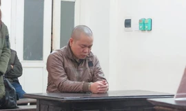 Bị cáo Mai Xuân Tâm tại tòa án Hà Nội.