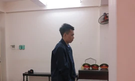 Bị cáo Dương Xuân Trường tại tòa.