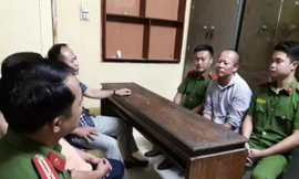 Bị can Nguyễn Văn Đông tại cơ quan công an.