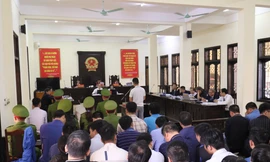 Phiên tòa xét xử phúc thẩm.