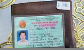 Lý lịch đặc biệt của nghi phạm được thể hiện ngay trên chứng minh thư.