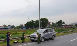 Cơ quan điều tra tiến hành thực nghiệm tại hiện trường.