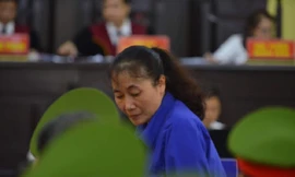 Bị cáo Nguyễn Thị Hồng Nga tại tòa.