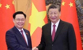 Chủ tịch Quốc hội Vương Đình Huệ hội kiến Tổng Bí thư, Chủ tịch nước Trung Quốc Tập Cận Bình
