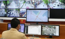 Hệ thống camera tại Đội Chỉ huy và điều khiển đèn tín hiệu (Phòng Cảnh sát giao thông, Công an thành phố Hà Nội) 