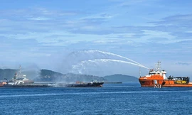 Diễn tập ứng phó sự cố tràn dầu trên biển ở Thừa Thiên - Huế
