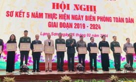 Nhiều tập thể, cá nhân được Bộ Tư lệnh Biên phòng tôn vinh, khen thưởng. Ảnh: Duy Chiến 