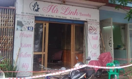 iện trường vụ cháy.