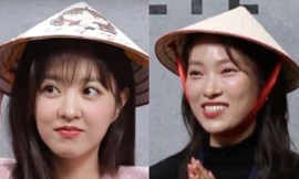 MC Khánh Vy sang Hàn Quốc phỏng vấn Park Seo Joon, tặng nón lá cho Park Bo Young