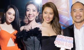 Nhã Phương diện váy cam nổi bật, Thúy Ngân khoe vai trần hút mắt tại sự kiện