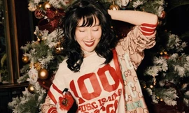 Bác sĩ Châu (Cây táo nở hoa) diện "cây đồ hiệu" bắt mắt trong bộ ảnh đón Giáng sinh