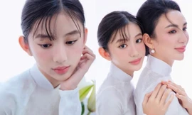 Con gái Hoa hậu Ngọc Diễm mới 14 tuổi đã cao 1m70, "sắc nét" như Hoa hậu