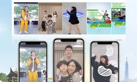 Trang Lou - Tùng Sơn và bé Xoài "bắt trend" tham gia thử thách tập thể dục siêu đáng yêu