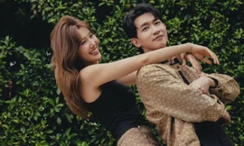 Võ Cảnh có nhiều cử chỉ ngọt ngào dành cho "bạn gái tin đồn" Thúy Ngân